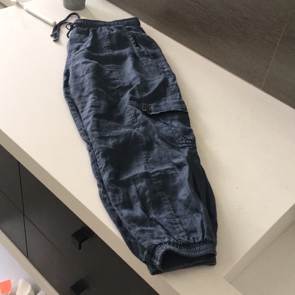 Capri Cargo pants w drawstring + elastic waistband - Picture 5 of 8